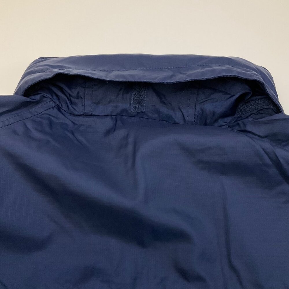 LL Bean Navy Blue Mens Large Zip-Up Windbreak Rain Jacket Outdoor Active Hooded - Picture 8 of 12